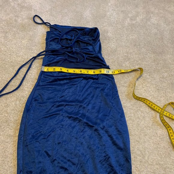 Windsor Navy Body Con Back Strap Dress Size S - Picture 9 of 10